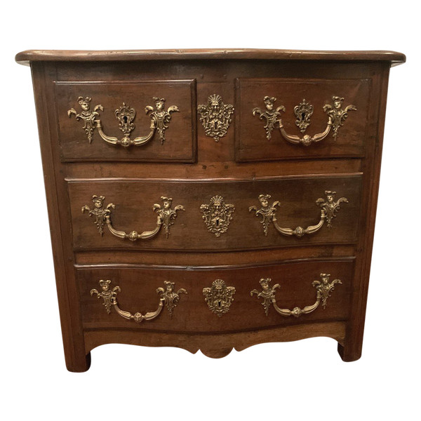 Commode Provinciale En Noyer Massif XVIII Siècle