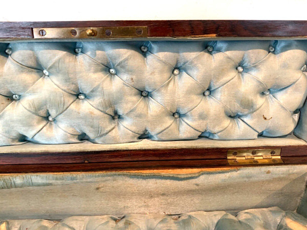 Portaoggetti In Thuya Loupe Napoleone III Boulle Intarsio XIX Secolo