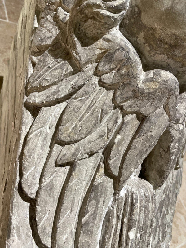 Important Corbeau à Tête d'Anges - Fin XVIIe