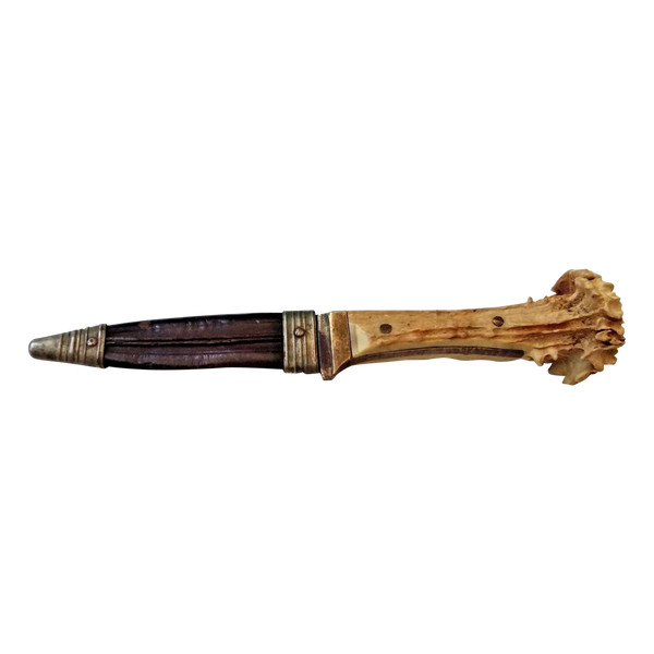 Fixed blade hunting knife, late 19th century