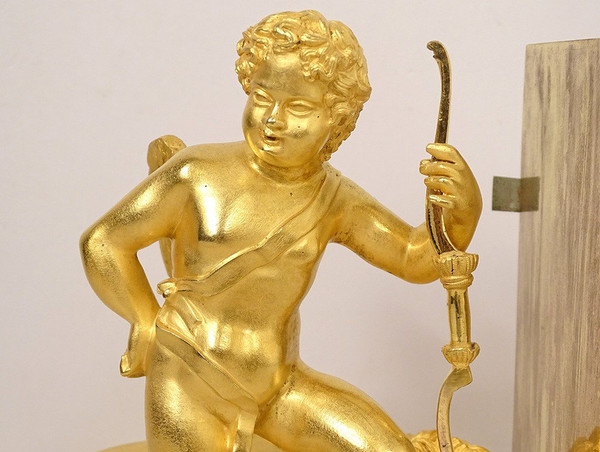 Clock Empire Bronze Triumphant Love Lion Who Could Resist Me 19th century