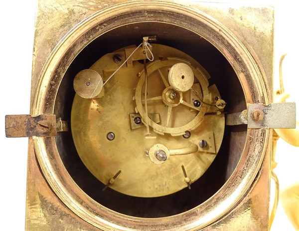 Clock Empire Bronze Triumphant Love Lion Who Could Resist Me 19th century
