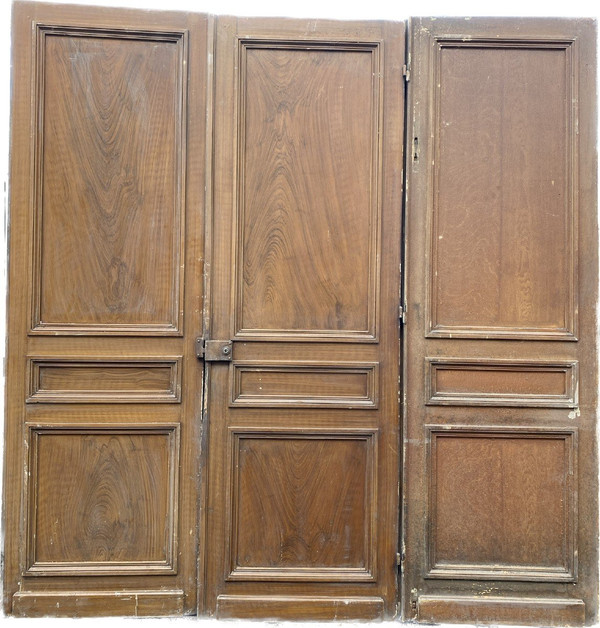 Suite Of Three Passage Doors In Solid Fir XX Century