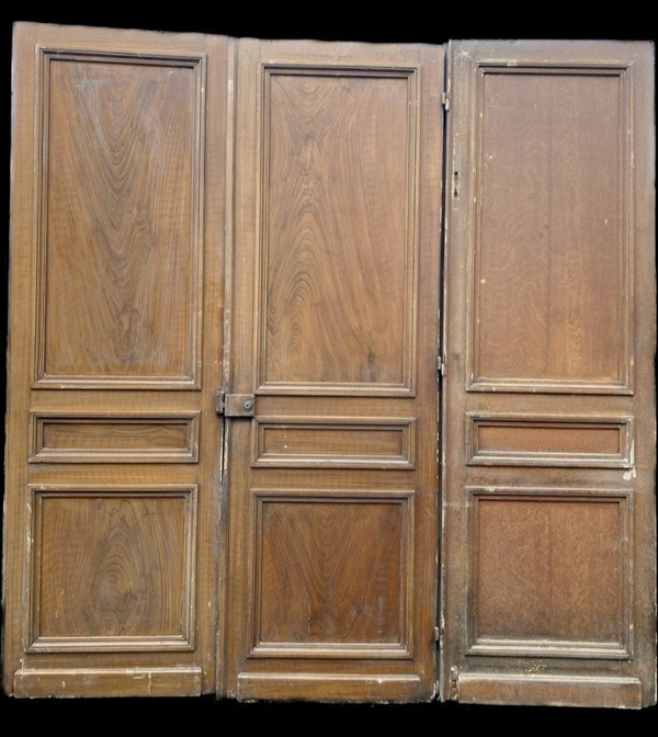 Suite Of Three Passage Doors In Solid Fir XX Century