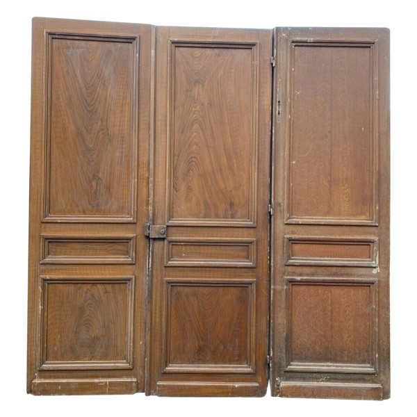 Suite Of Three Passage Doors In Solid Fir XX Century