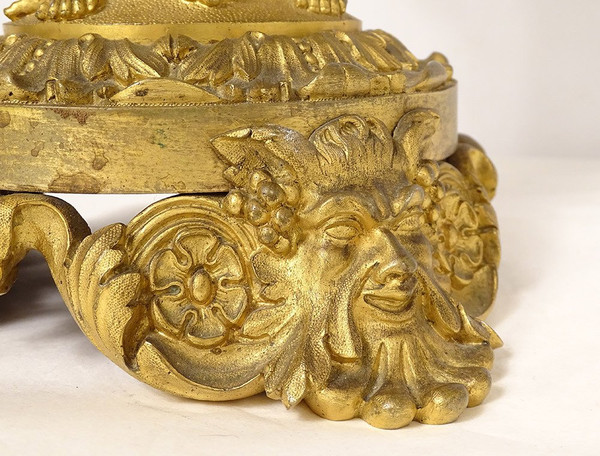 Großer Duftbrenner Bronze Vergoldet Victor Raulin Cherubinen Amore Faune XIX.