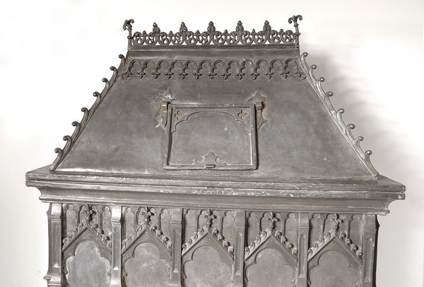 Fonte Acqua Battesimale Riserva Piombo Mâcon Borgogna Alta Epoca XVI