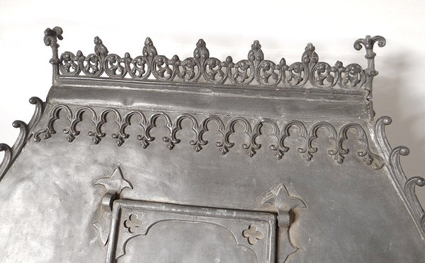 Fonte Acqua Battesimale Riserva Piombo Mâcon Borgogna Alta Epoca XVI