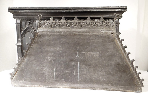 Fonte Acqua Battesimale Riserva Piombo Mâcon Borgogna Alta Epoca XVI