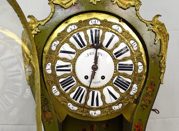 Großes dekoratives Kartell Louis XV Lack Martin Bronze vergoldet Vögel XIX.