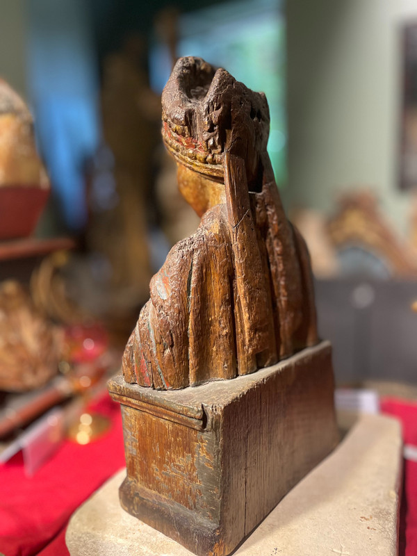 Saint Wenceslas- Sculpture En Bois Du XVIIe