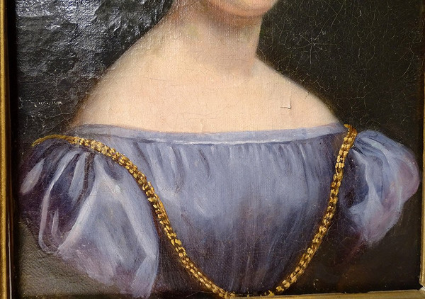 HST-Porträt Julie Volpelière Junge Frau Empire Stuckrahmen 1829 Neunzehnter