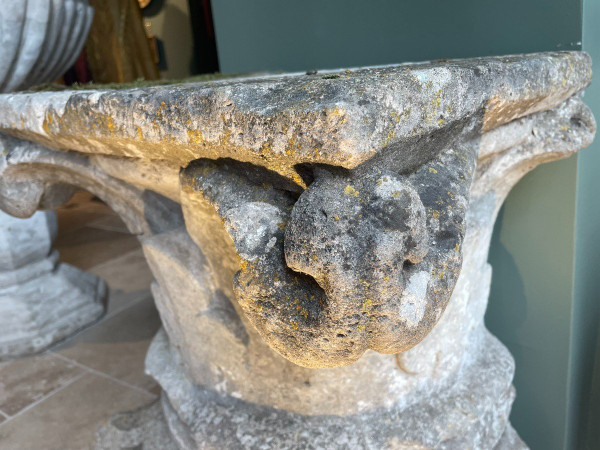 Important Stone Applique Capital - Late 12th Century