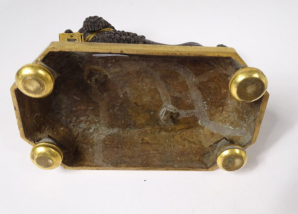 Clock Gilt Bronze Poodle Dog Berthoud Paris XIXth Century