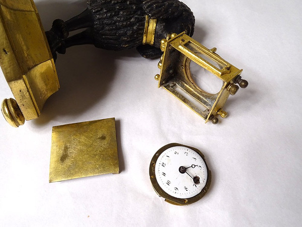 Clock Gilt Bronze Poodle Dog Berthoud Paris XIXth Century