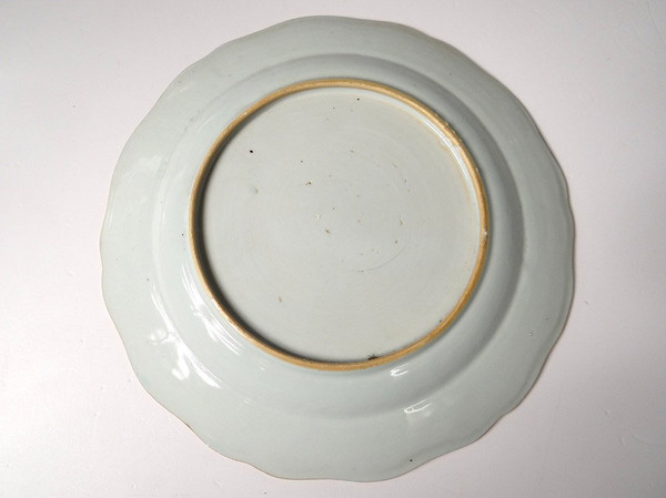 5 Assiettes 1 Plat Compagnie Indes Armoirié Visdelou Bonamour Qianlong 18è