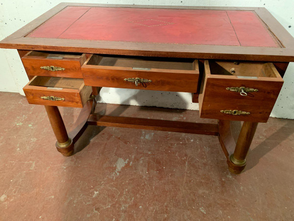 Bureau De Style Empire En Acajou Et Placage XX Siècle