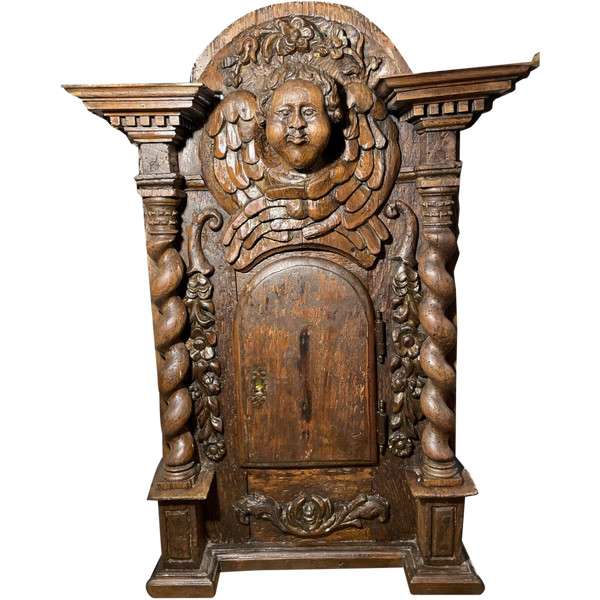 Walnut Tabernacle Front - 17th century