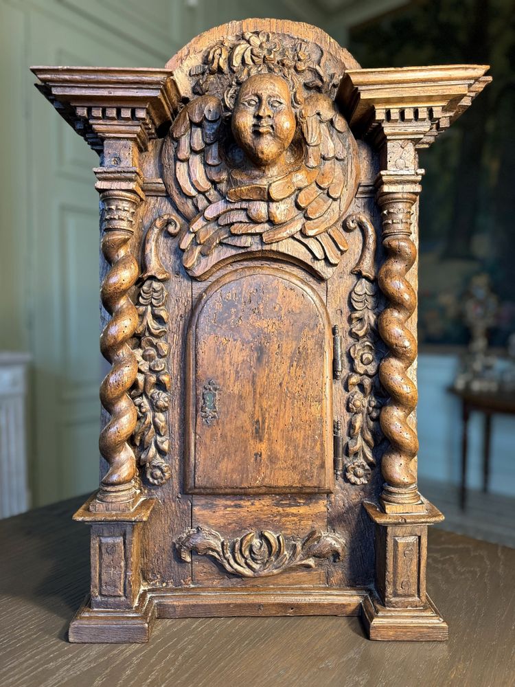 Walnut Tabernacle Front - 17th century