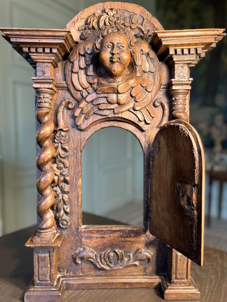 Walnut Tabernacle Front - 17th century