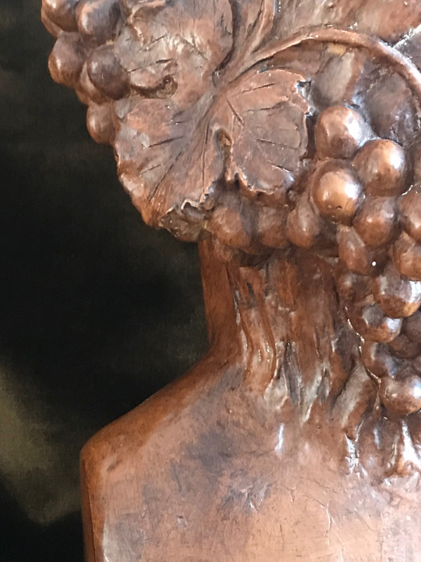 Buste de Bacchus , plâtre,  XXème
