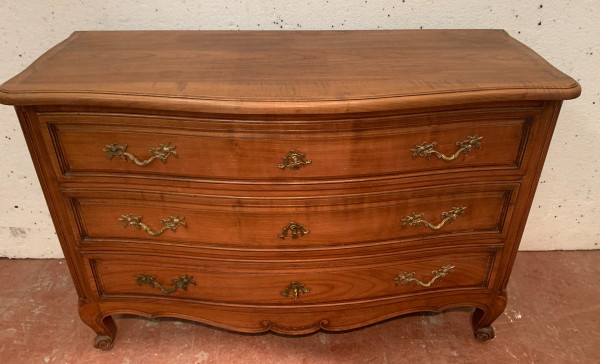 Cassettone Con Facciata Curva In Stile Provenzale XVIII Secolo