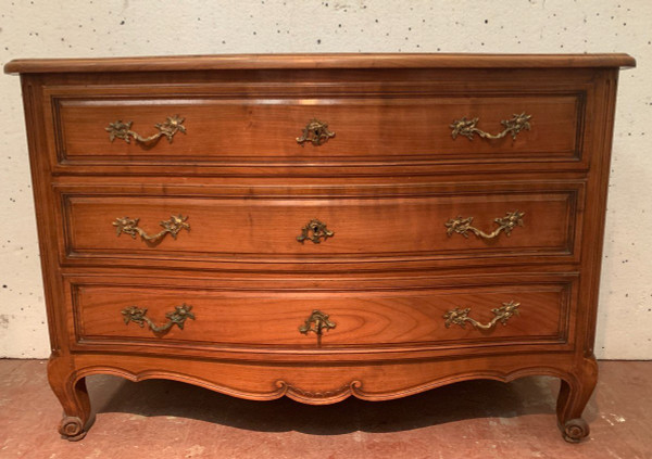 Cassettone Con Facciata Curva In Stile Provenzale XVIII Secolo