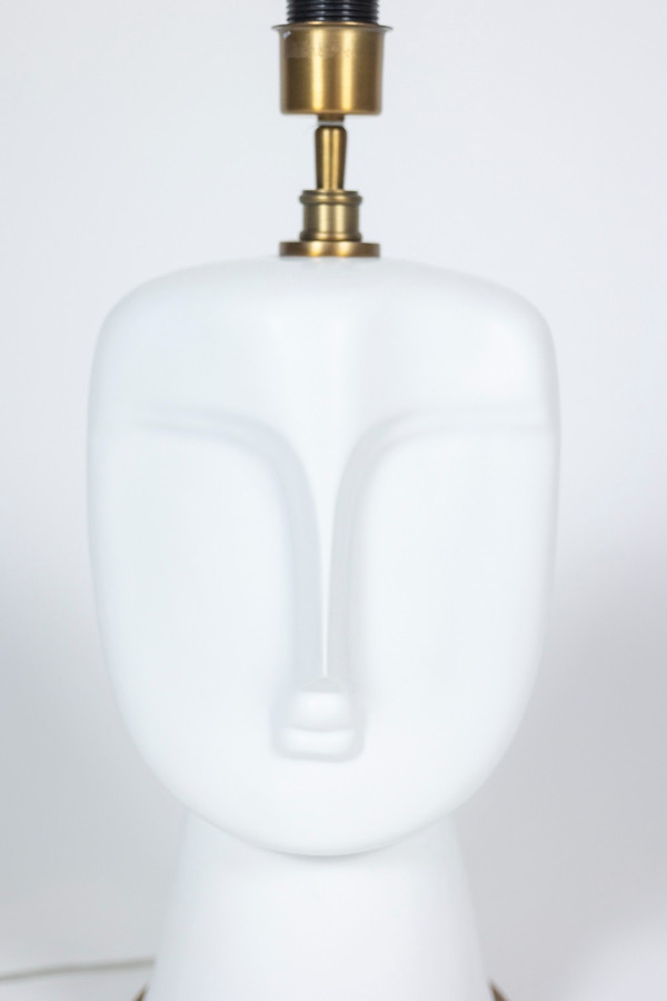 Coppia di lampade opaline bianche opache, XX secolo