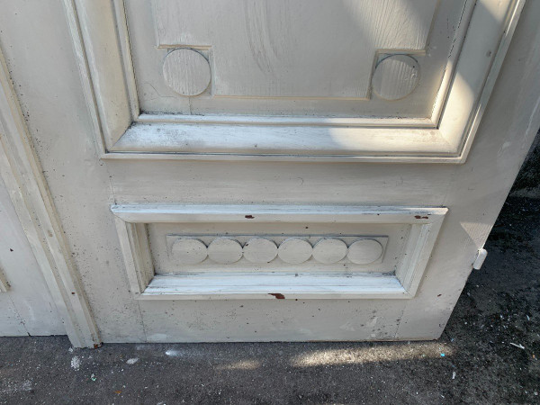 Double Art Deco Closet Door In Patinated Fir XX Century