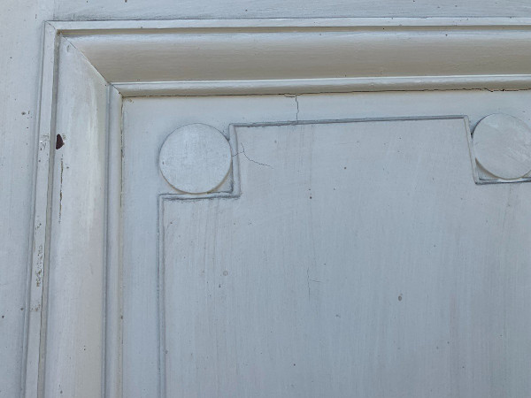 Double Art Deco Closet Door In Patinated Fir XX Century