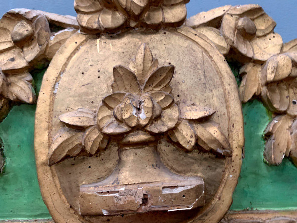 Miroir d'époque Louis XVI En Bois Doré XVIII Siècle