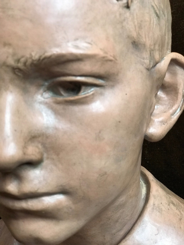 Busto di ragazzo, Émile Truffot (1843-1895)