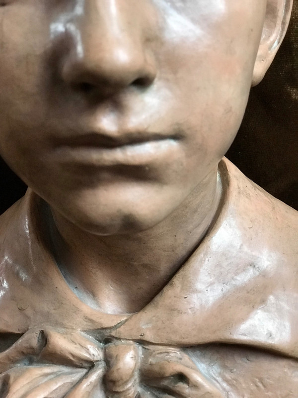 Busto di ragazzo, Émile Truffot (1843-1895)