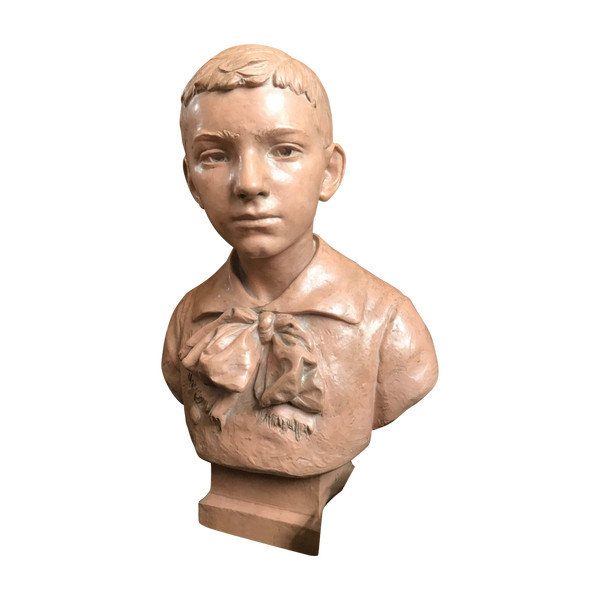 Busto di ragazzo, Émile Truffot (1843-1895)