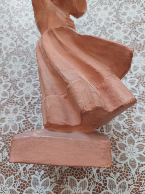 Sulpture personnage en Terre cuite signé Yvon ROY (1904/1968)