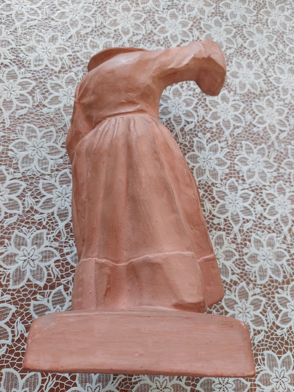 Sulpture personnage en Terre cuite signé Yvon ROY (1904/1968)