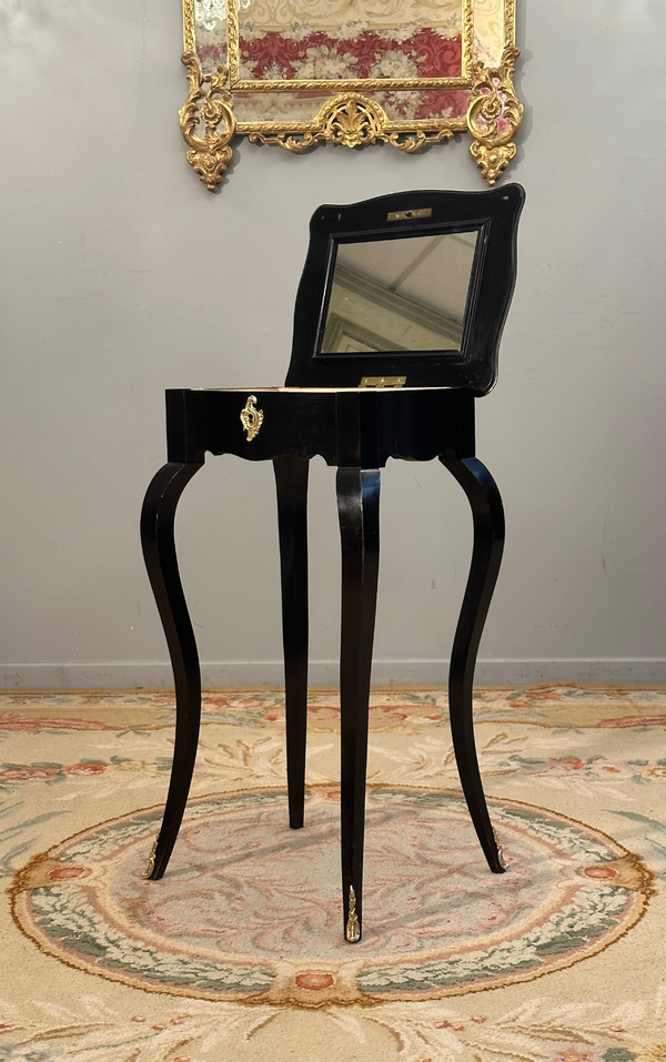 Poudreuse Coiffeuse De Style Louis XV Epoque XIXeme About 1870