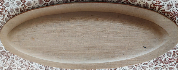 Grande piatto ovale di Vallauris in gres da identificare metà del XX secolo
