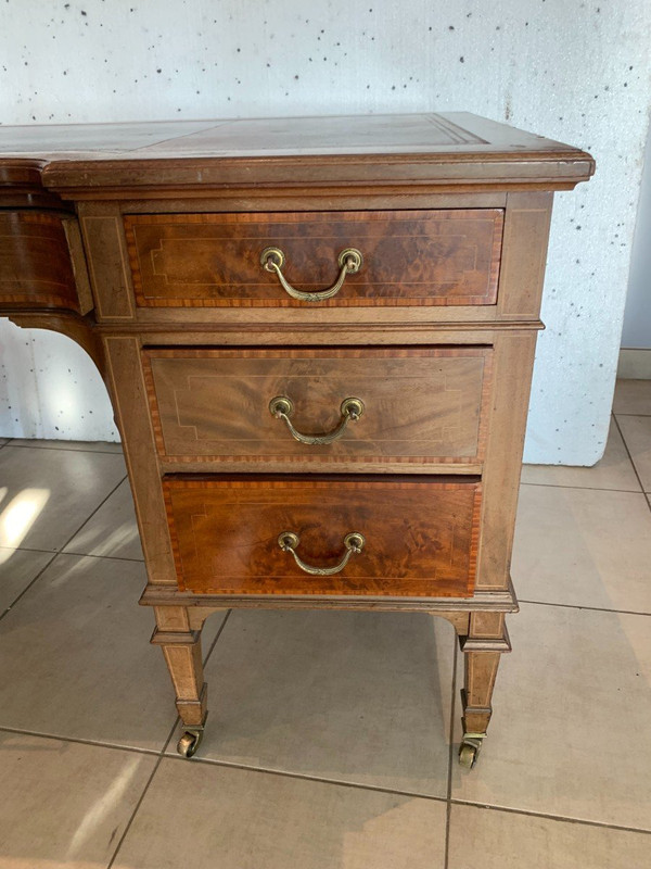 Bureau Et Son Fauteuil Tournant Angleterre XIX Siècle