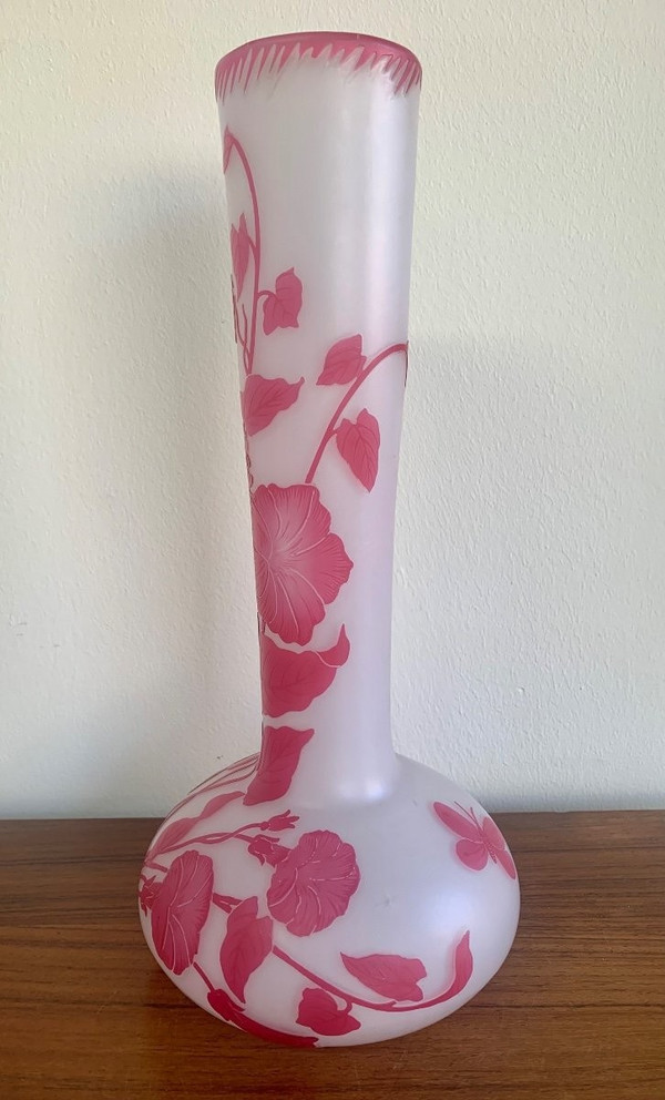 Vase Cristallerie De Pantin Period Stumpf, Touvier, Viollet & C