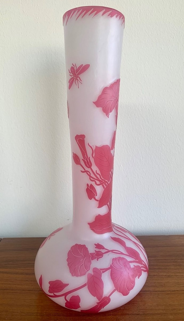 Vase Cristallerie De Pantin Period Stumpf, Touvier, Viollet & C
