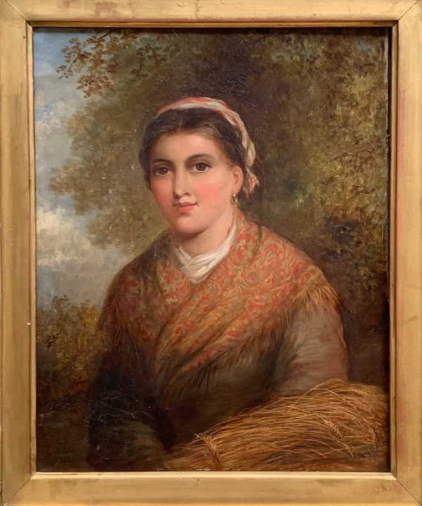 Charles Forster- Bäuerin Mit Einem Weizenzweig