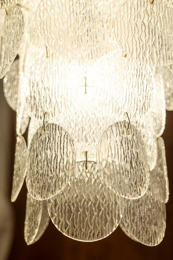 Large Murano glass chandelier, 1970s