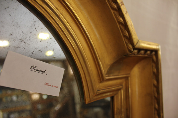 Miroir Ancien Feuille d'Or, Verre Mercurisé 65 X 95 Cm