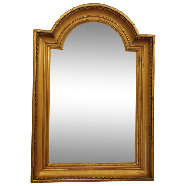 Miroir Ancien Feuille d'Or, Verre Mercurisé 65 X 95 Cm