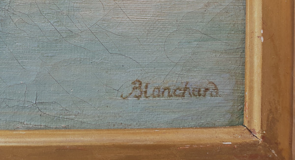 Théophile Clément BLANCHARD - Paysage en Normandie 