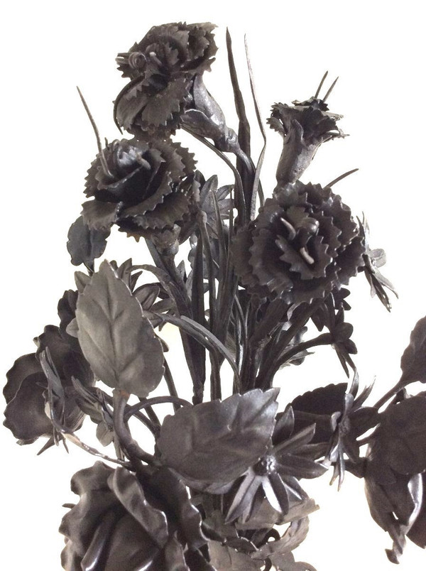 Bouquet En Ferronnerie - Travail Italien, 20ème