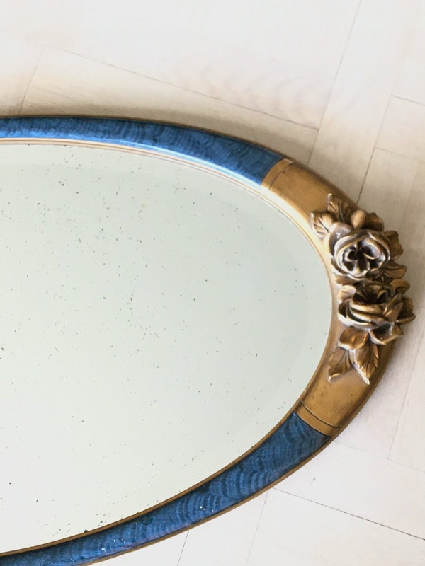 Miroir en bois et stuc, Période Art Déco