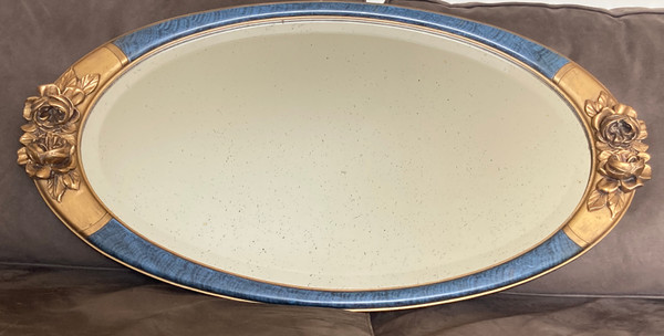 Miroir en bois et stuc, Période Art Déco
