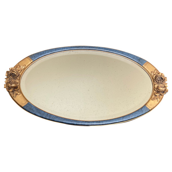 Miroir en bois et stuc, Période Art Déco